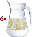 Arcoroc 6er-Pack Glaskanne &raquo;Arc&laquo; 130 cl wei&szlig;, 21.7 cm
