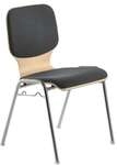 mayer Sitzm&ouml;bel Stapelstuhl &raquo;my Dario&laquo; mit Sitz- und R&uuml;ckenpolster grau, 46 cm