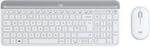 Logitech Kabelloses Tastatur-Maus-Set &raquo;MK470 Slim Combo&laquo; wei&szlig;