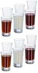relaxdays Schnapsgl&auml;ser 4cl im 12er Set wei&szlig;