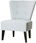 meet Besuchersessel &raquo;Brighton&laquo; Stoff-Bezug grau, 41 cm