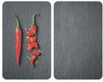 Wenko 2er-Set Herdabdeckplatte Universal &raquo;Cayenne&laquo; wei&szlig;, 30x4.5x52 cm