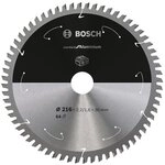 BOSCH Kreiss&auml;geblatt &raquo;Standard for Aluminium&laquo; 216,0 mm 64 Z&auml;hne grau