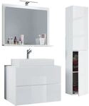 VCM Morgenthaler 4-tlg. Badm&ouml;bel-Set &raquo;Lendas L&laquo; 60 cm wei&szlig;