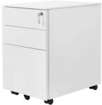 Songmics Rollcontainer mit H&auml;ngeregistratur 39/52/60 cm wei&szlig;, 39x60x52 cm
