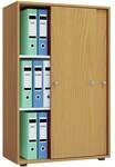 VCM Schiebet&uuml;renschrank &raquo;Lona&laquo; 3 OH breit braun, 70x111x37 cm