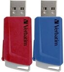 Verbatim 2er-Pack USB-Sticks &raquo;Store &acute;n&acute; Click&laquo; 32 GB rot, 2.2x1x5.3 cm