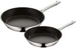 WMF 2-teiliges Edelstahlpfannen-Set silber