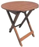 Garden Pleasure Holz-Klapptisch &raquo;Hanford&laquo; rund &Oslash; 45 cm braun, 45x50 cm
