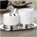 Esmeyer 3-tlg. Milch- und Zucker-Set &raquo;ADAM&laquo; silber, 20x9x11 cm