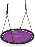 relaxdays Nestschaukel &Oslash; 120 cm lila