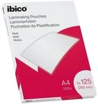 Ibico Laminierfolien A4 100 St&uuml;ck 125 mic matt transparent, 21.6x30.3 cm