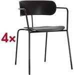 meet 4er-Set Besucherstuhl &raquo;Bistro&laquo; schwarz, 45 cm