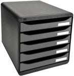 EXACOMPTA Ablagesystem &raquo;Big-Box Plus&laquo; silber, 27.8x27.1x34.7 cm
