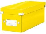 Leitz CD/DVD-Ablagebox WOW 6041 „Click & Store“ gelb, 14.3x13.6x35.2 cm
