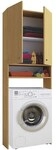 VCM Morgenthaler Waschmaschinenschrank braun, 70x182x27 cm
