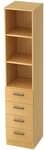 HAMMERBACHER Schubladenregal &raquo;R-Line&laquo; braun, 40.6x200.4x42 cm