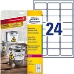 Avery Zweckform Wetterfeste Etiketten &raquo;L4773-8&laquo; wei&szlig; 63,5 x 33,9 mm 192 St&uuml;ck
