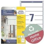 Avery Zweckform 70er-Pack Recycling Ordner-Etiketten 38 x 192 mm wei&szlig;, 5 cm