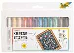 folia 12er-Pack Kreidestifte wei&szlig;