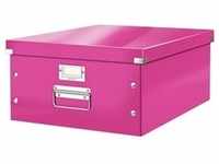 Ablagebox WOW 6045 »Click & Store« groß pink, Leitz, 36.9x20x48.2 cm
