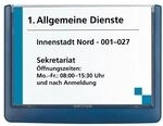 Durable 4861 T&uuml;rschild &raquo;Click Sign&laquo; 149 x 106 mm blau, 14.9x10.6 cm