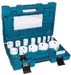 makita 16-tlg. Lochs&auml;gen-Set &raquo;D-63993 Universal&laquo; grau