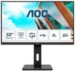 AOC Monitor &raquo;U32P2&laquo; 80,01 cm / 31,5 '' 23, 71.48x42.52x5.57 cm