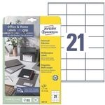 Avery Zweckform Universaletiketten &raquo;Ultragrip 3481-10&laquo; wiederabl&ouml;sbar wei&szlig; 70 x