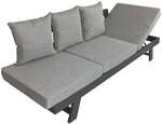 Garden Pleasure Loungesofa mit aufstellbarer Sitzfl&auml;che f&uuml;r 3 Personen &raquo;Donna&laquo;