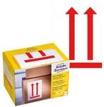 Avery Zweckform Warnetiketten 7250 &raquo;Symbol oben&laquo;, 74 x 100 mm rot