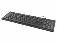 Kabelgebundene Tastatur »KC-200« schwarz schwarz, Hama