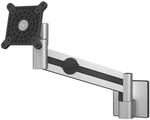 Durable Monitorhalter mit Arm zur Wandbefestigung silber, 29x35x12 cm