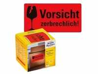 Warnetiketten 7211 »Zerbrechlich«, 100 x 50 mm rot, Avery Zweckform