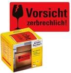 Avery Zweckform Warnetiketten 7211 &raquo;Zerbrechlich&laquo;, 100 x 50 mm rot
