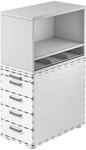 OTTO Office Premium Aufsatz-Regal f&uuml;r Standcontainer &raquo;Otto Office Line I&laquo; grau,