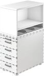 OTTO Office Premium Aufsatz-Regal f&uuml;r Standcontainer &raquo;Otto Office Line I&laquo; wei&szlig;,