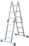 Krause Sprossen-Gelenk-Universalleiter &raquo;STABILO&laquo; 4x 3 Sprossen grau, 40x100x30 cm