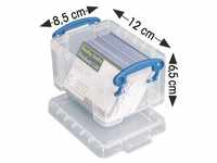 Ablagebox 0,3 Liter transparent, Really Useful Box, 12x6.5x8.5 cm