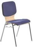 mayer Sitzm&ouml;bel Stapelstuhl &raquo;my Dario&laquo; mit Sitz- und R&uuml;ckenpolster blau, 46 cm
