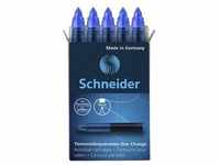 5er-Pack Tintenrollerpatrone »One Change« 1854 blau, Schneider