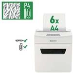 Leitz Aktenvernichter &raquo;IQ 6X Protect Premium&laquo; wei&szlig;, 22x35.3x19.6 cm