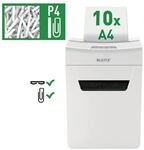 Leitz Aktenvernichter &raquo;IQ 10X Protect Premium&laquo; wei&szlig;, 33.5x48.9x21.8 cm