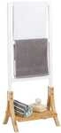 relaxdays Handtuchhalter stehend dreiarmig 104 x 41 x 28,5 cm
