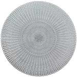 Zeller Platzset &raquo;Cut out&laquo; &Oslash; 41 cm 6 St&uuml;ck silber