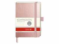 Notizbuch »Kompagnon« A6 punktiert - 192 Seiten rosa, Brunnen