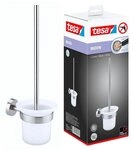 tesa WC-Garnitur &raquo;MOON Toilettenb&uuml;rste - wei&szlig;&laquo; silber / wei&szlig; wei&szlig;, 11.5x39x14.7