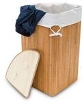 relaxdays Eckw&auml;schekorb Bambus 60 l mehrfarbig