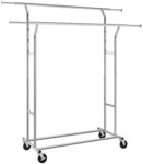 Songmics Rollgarderobe silber 169/55/172 cm silber, 169x172x55 cm
