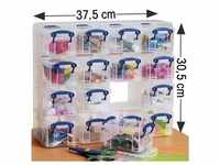 16er-Set Ablageboxen 0,3 Liter transparent, Really Useful Box, 12x6.5x8.5 cm